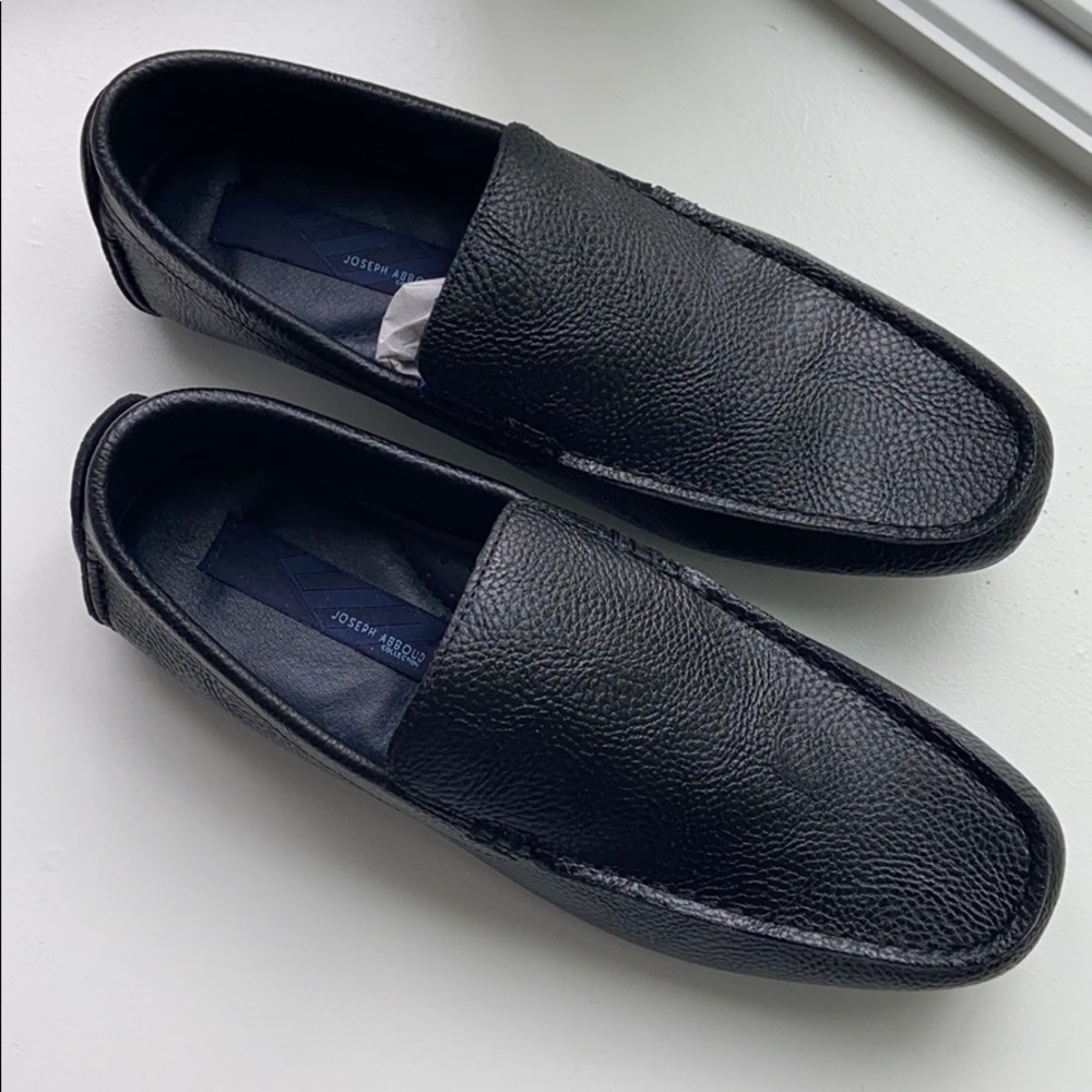 Joseph Abboud Black Slip-on Shoes